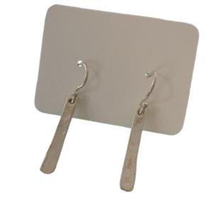 Sterling Silver Bar Dangle Earrings